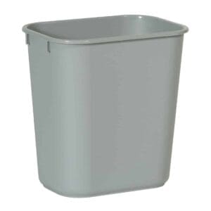 Rechthoekige afvalbak 12,9 liter grijs - VB 002955