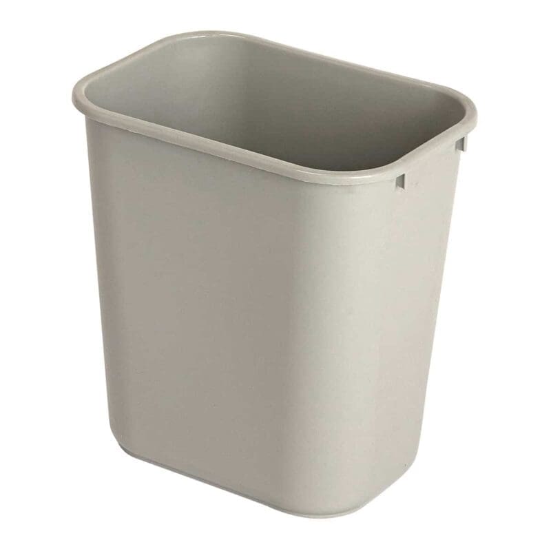 Rechthoekige afvalbak 26,6 liter grijs - VB 002956