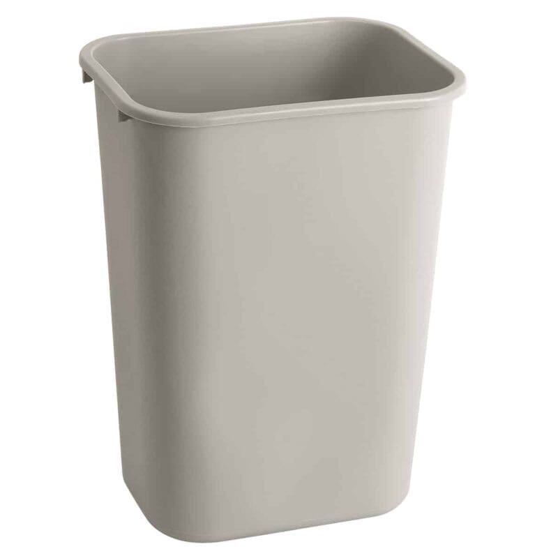 Rechthoekige afvalbak 39 liter grijs - VB 002957