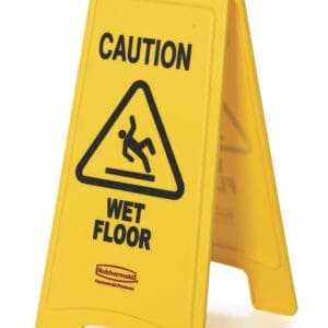 Tweezijdig waarschuwingsbord geel - VB 006112-77
