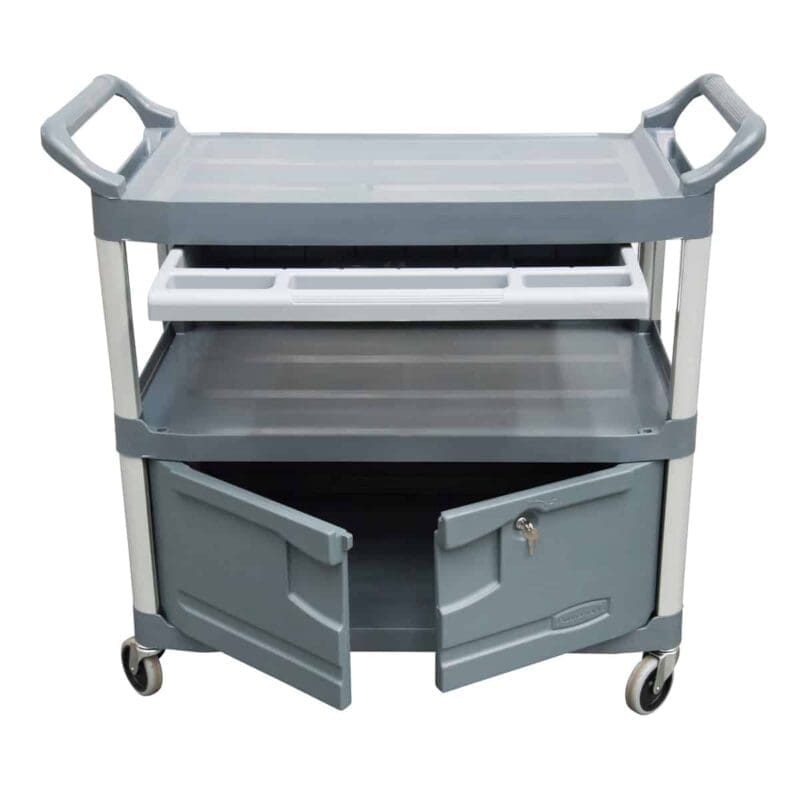 Materiaalwagen X-tra met lade en kast grijs - VB 004094 - Afbeelding 3