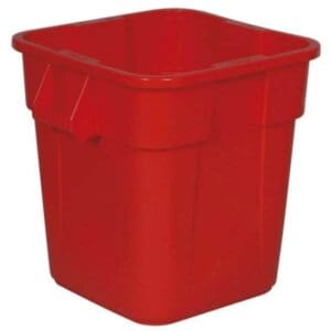Vierkante Brute container 106 liter rood - VB 003526