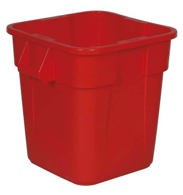 Vierkante Brute container 106 liter rood - VB 003526