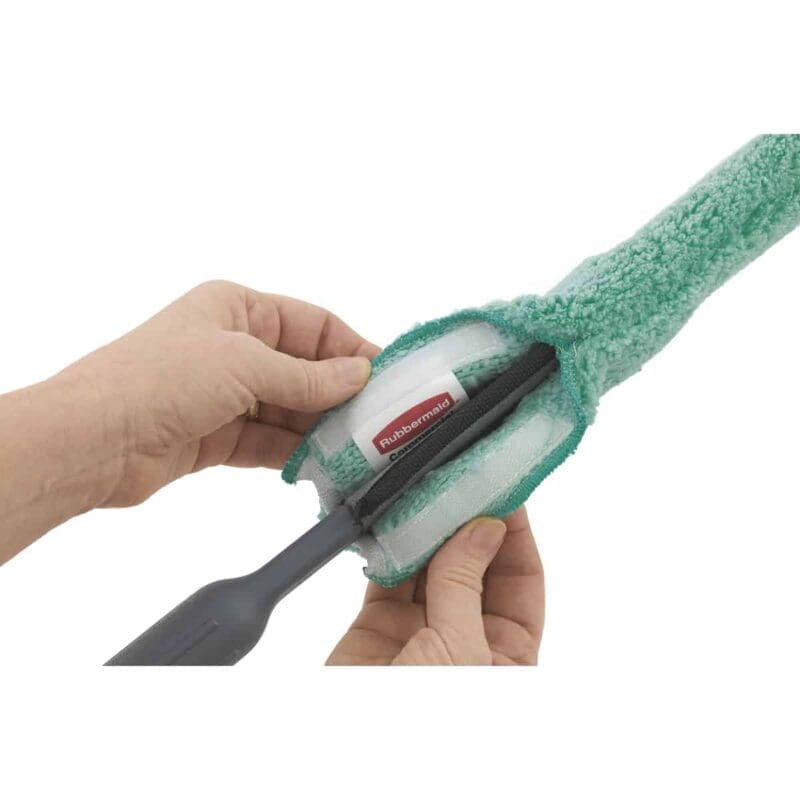 Microvezelvervanghoes voor steelstoffer groen - VB 000851 - Afbeelding 2