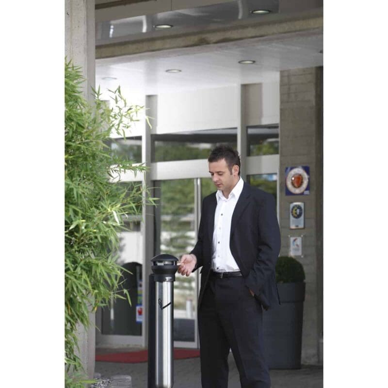 Staande asbak Infinity zwart, RVS - VB 000931 - Afbeelding 6