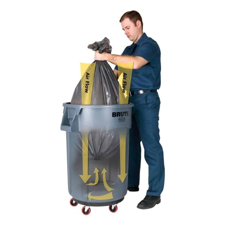 Ronde Brute Utility container 166,5 liter grijs - VB 002643-60 - Afbeelding 4