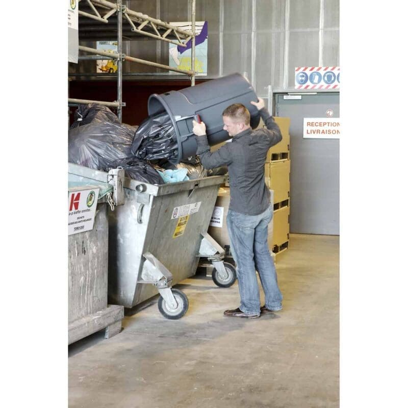 Ronde Brute Utility container 166,5 liter grijs - VB 002643-60 - Afbeelding 6