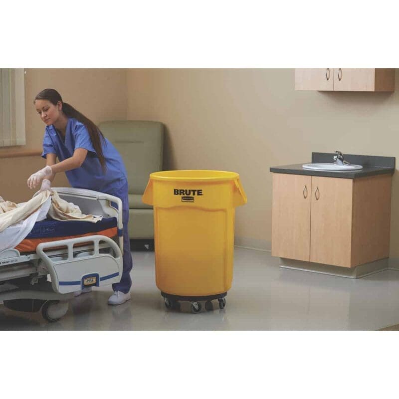 Ronde Brute Utility container 166,5 liter geel - VB 002643-60 - Afbeelding 4