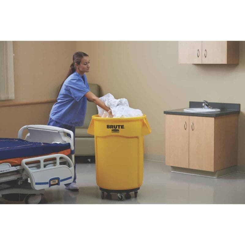 Ronde Brute Utility container 166,5 liter geel - VB 002643-60 - Afbeelding 5