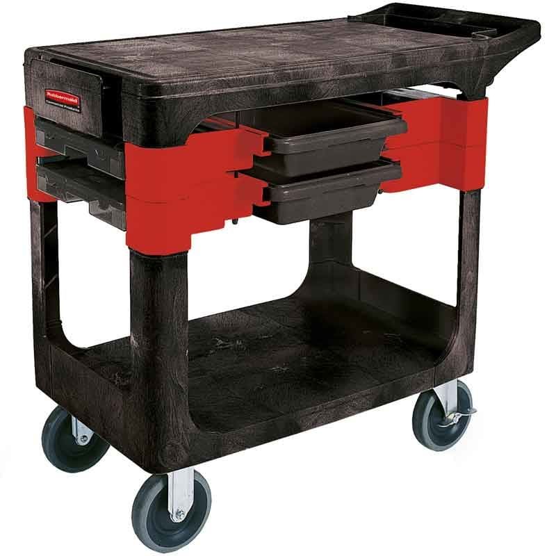 Werkwagen zwart, rood - VB 006180