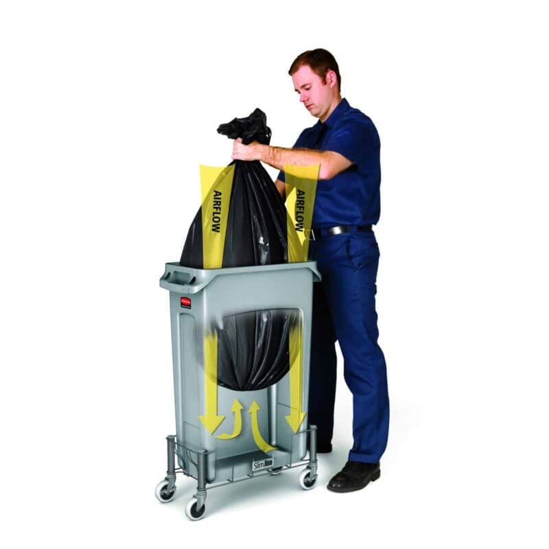 Slim Jim met luchtsleuven 87 liter grijs - VB 186376 - Afbeelding 4