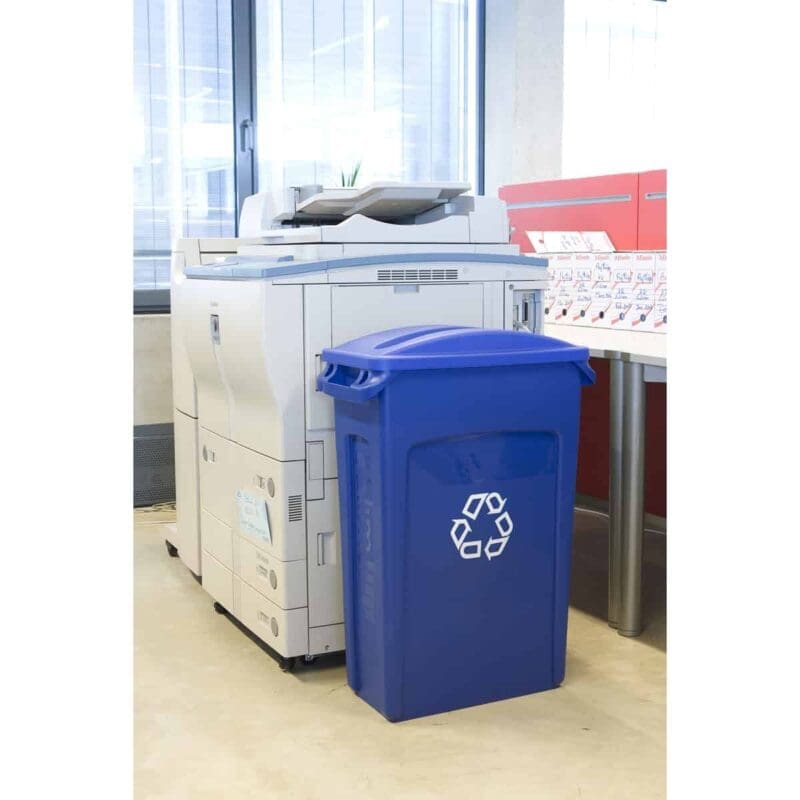Slim Jim met luchtsleuven 87 liter blauw, recyclingsymbool - VB 186383 - Afbeelding 5