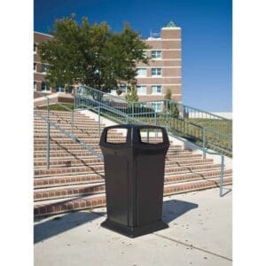 Ranger container met 4 openingen zwart - VB 009173 - Afbeelding 3