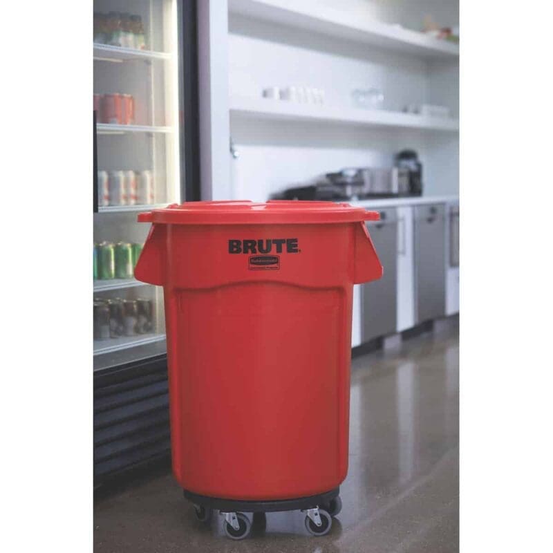 Ronde Brute Utility container 166,5 liter rood - VB 002643-60 - Afbeelding 2