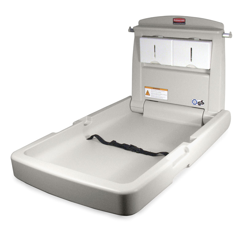 Baby verschoontafel - verticaal model grijs - VB 007819