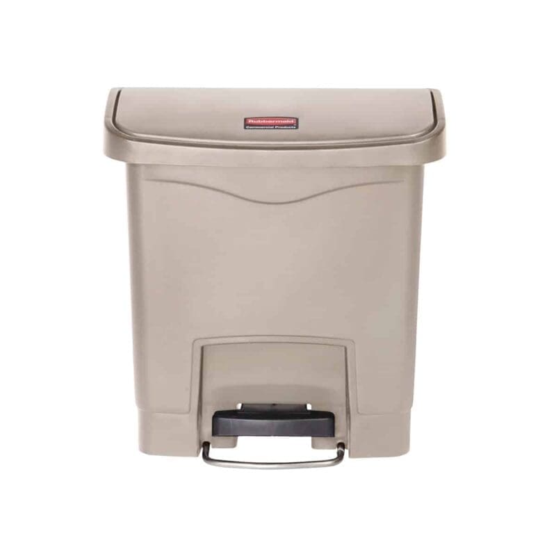 Slim Jim Step On container Front Step kunststof 15 liter beige - VB 223897 - Afbeelding 2