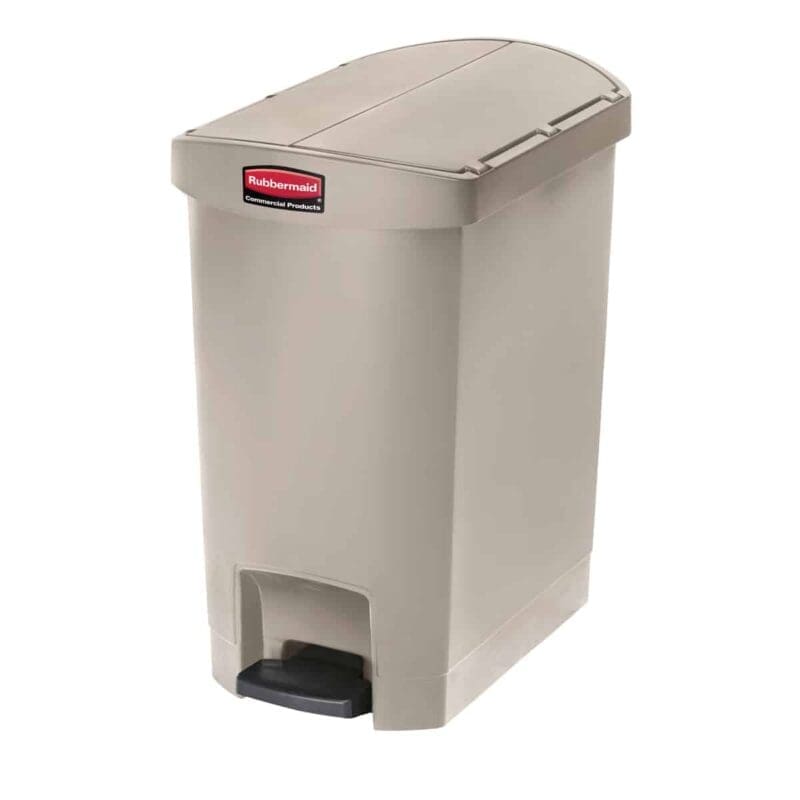 Slim Jim Step On container End Step kunststof 30 liter beige - VB 223910