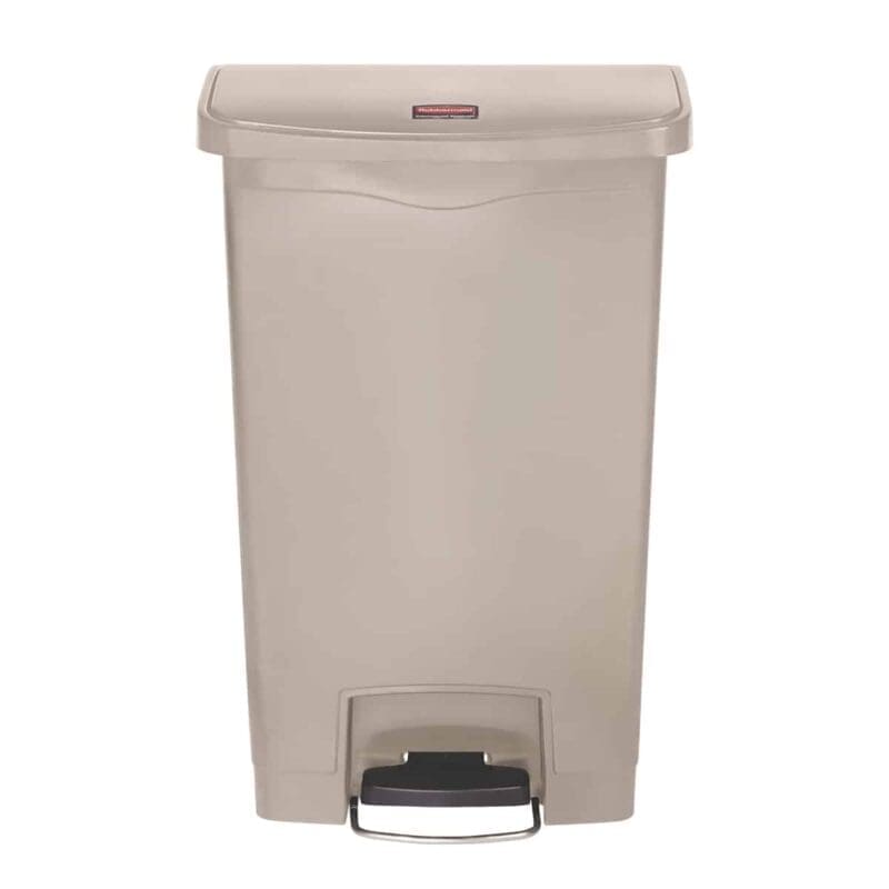 Slim Jim Step On container Front Step kunststof 50 liter beige - VB 223927 - Afbeelding 2