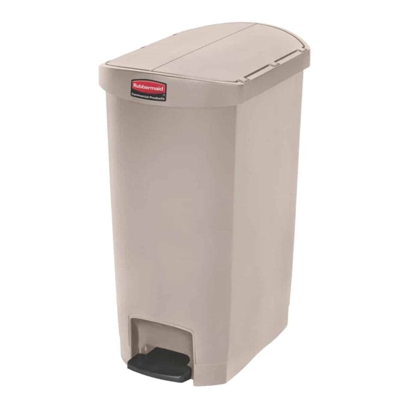 Slim Jim Step On container End Step kunststof 50 liter beige - VB 223934
