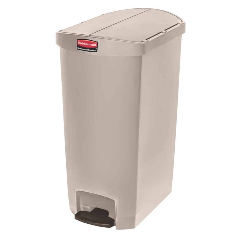 Slim Jim Step On container End Step kunststof 68 liter beige - VB 223958