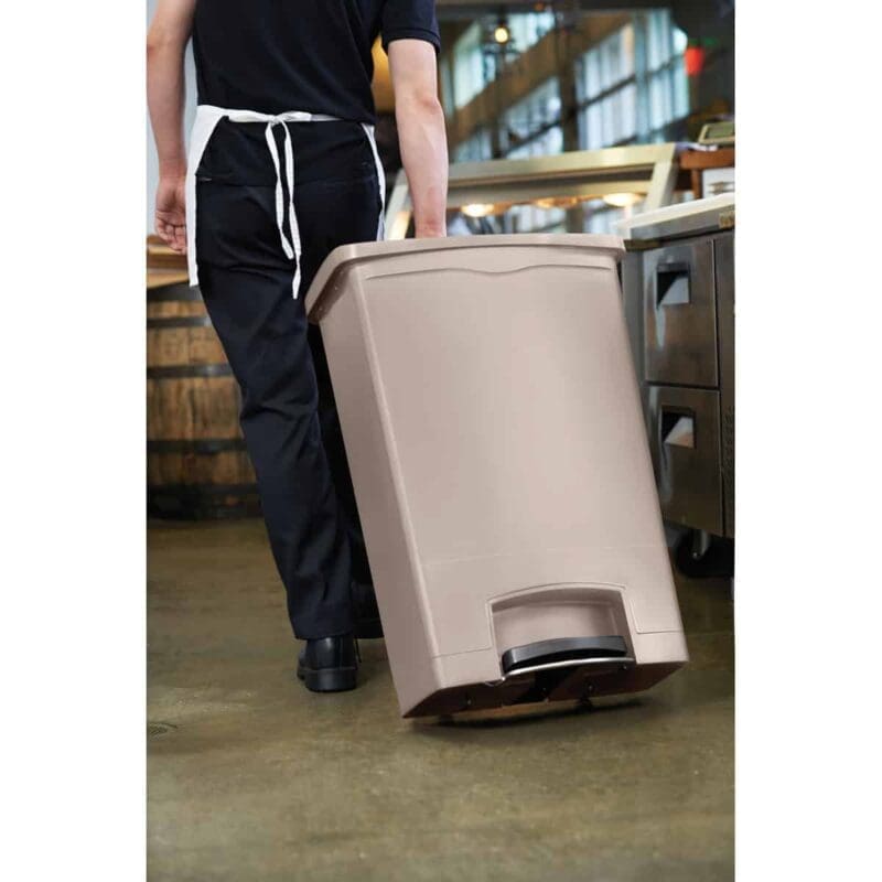 Slim Jim Step On container Front Step kunststof 90 liter beige - VB 223965 - Afbeelding 4