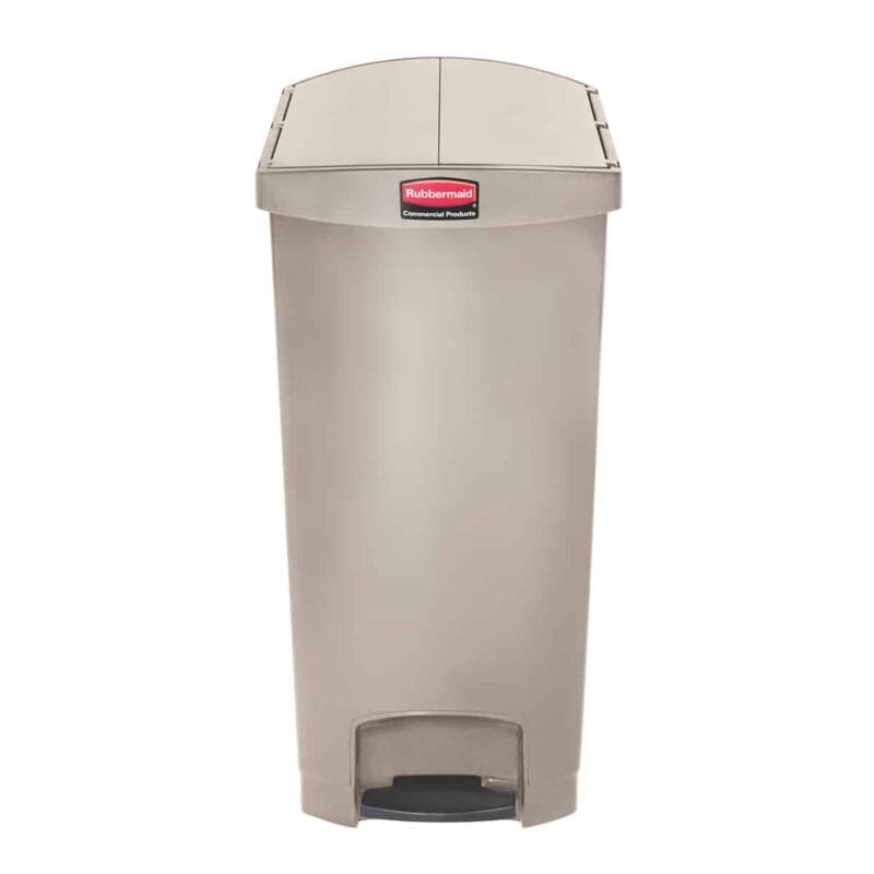 Rubbermaid Slim Jim Step On container End Step 90L Beige kunststof - 223972 - Afbeelding 2