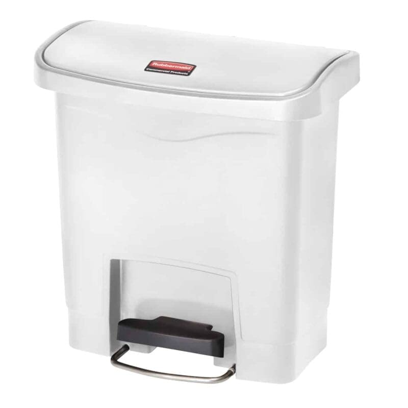 Slim Jim Step On container Front Step kunststof 15 liter wit - VB 223989