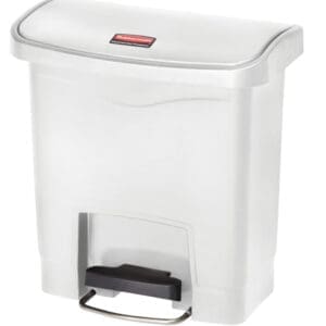 Slim Jim Step On container Front Step kunststof 15 liter wit - VB 223989 - Afbeelding 3