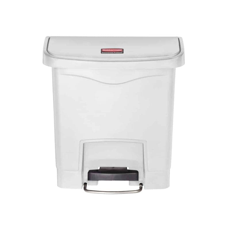 Slim Jim Step On container Front Step kunststof 15 liter wit - VB 223989 - Afbeelding 2