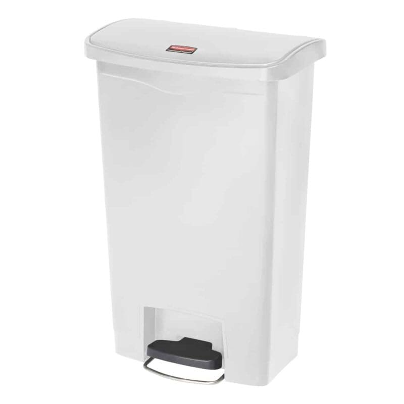 Slim Jim Step On container Front Step kunststof 50 liter wit - VB 224016