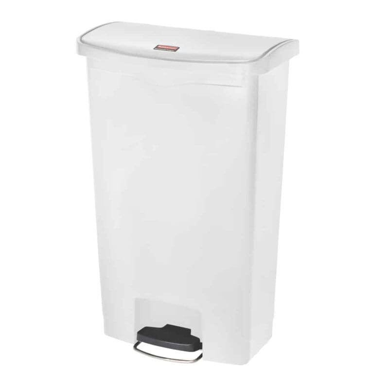 Slim Jim Step On container Front Step kunststof 68 liter wit - VB 224030