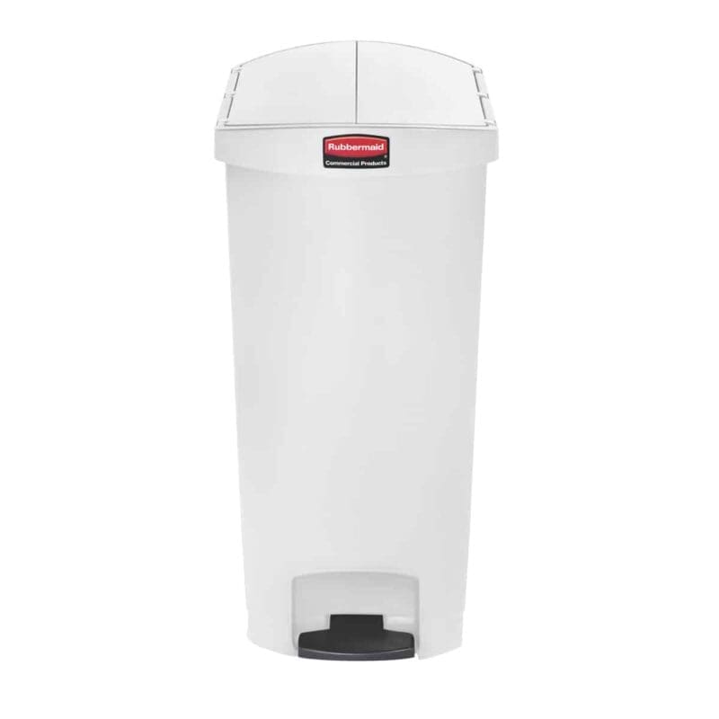 Slim Jim Step On container End Step kunststof 68 liter wit - VB 224047 - Afbeelding 2