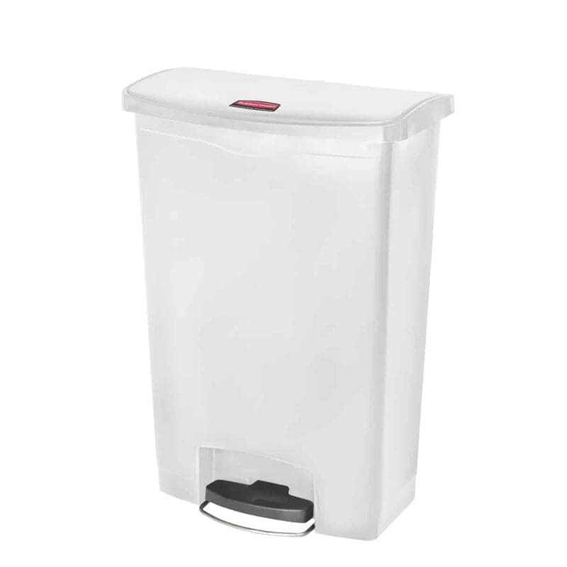 Slim Jim Step On container Front Step kunststof 90 liter wit - VB 224054