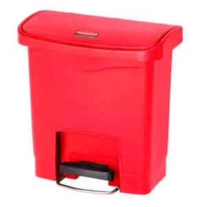 Slim Jim Step On container Front Step kunststof 15 liter rood - VB 224078 - Afbeelding 3