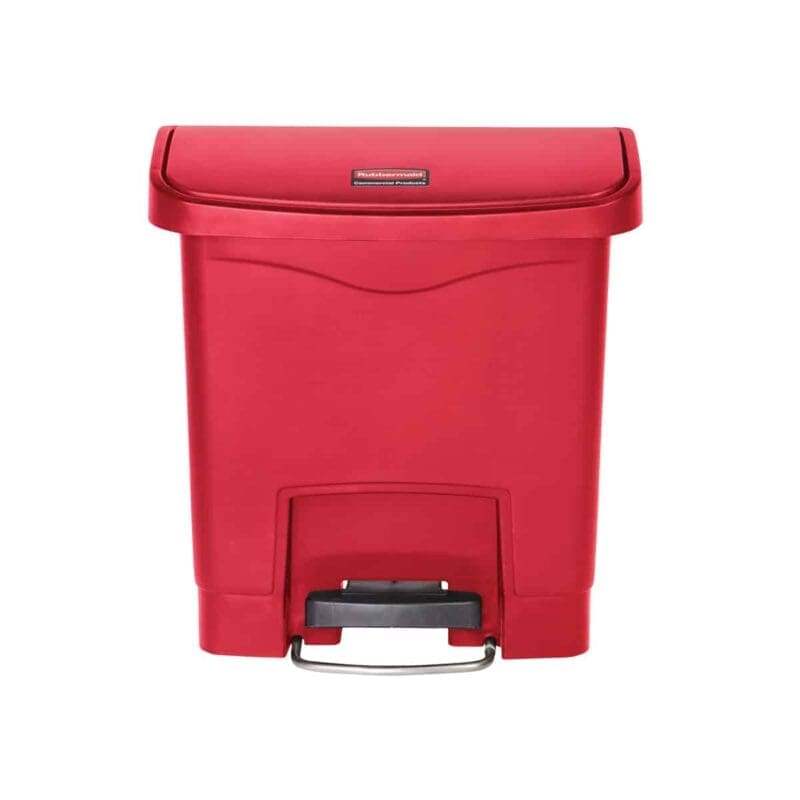 Slim Jim Step On container Front Step kunststof 15 liter rood - VB 224078 - Afbeelding 2