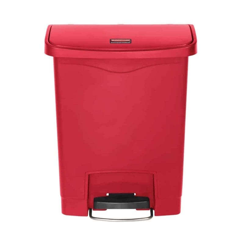 Slim Jim Step On container Front Step kunststof 30 liter rood - VB 224085 - Afbeelding 2