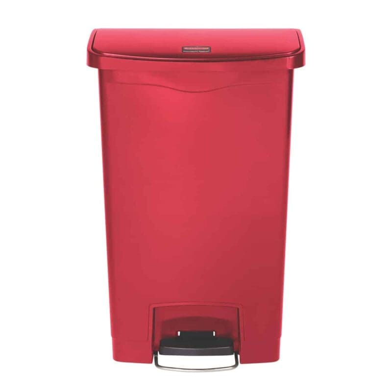 Slim Jim Step On container Front Step kunststof 50 liter rood - VB 224108 - Afbeelding 2