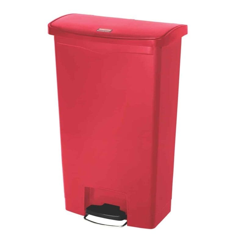 Slim Jim Step On container Front Step kunststof 68 liter rood - VB 224122