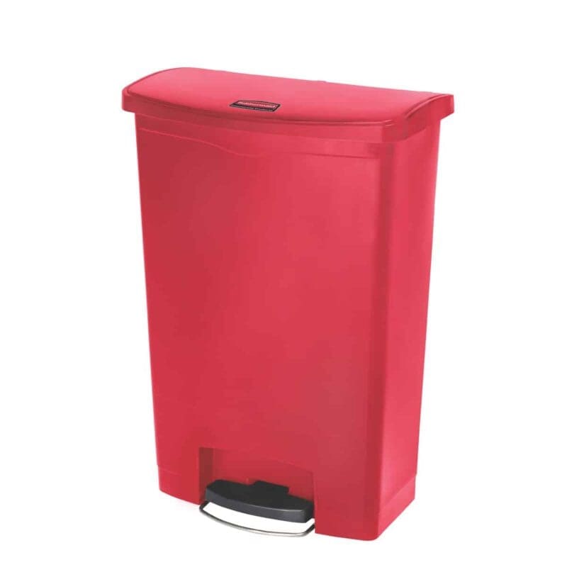 Slim Jim Step On container Front Step kunststof 90 liter rood - VB 224146