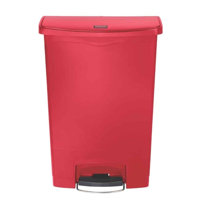 Slim Jim Step On container Front Step kunststof 90 liter rood - VB 224146 - Afbeelding 2