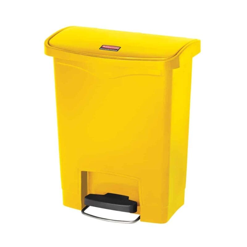 Slim Jim Step On container Front Step kunststof 30 liter geel - VB 224177