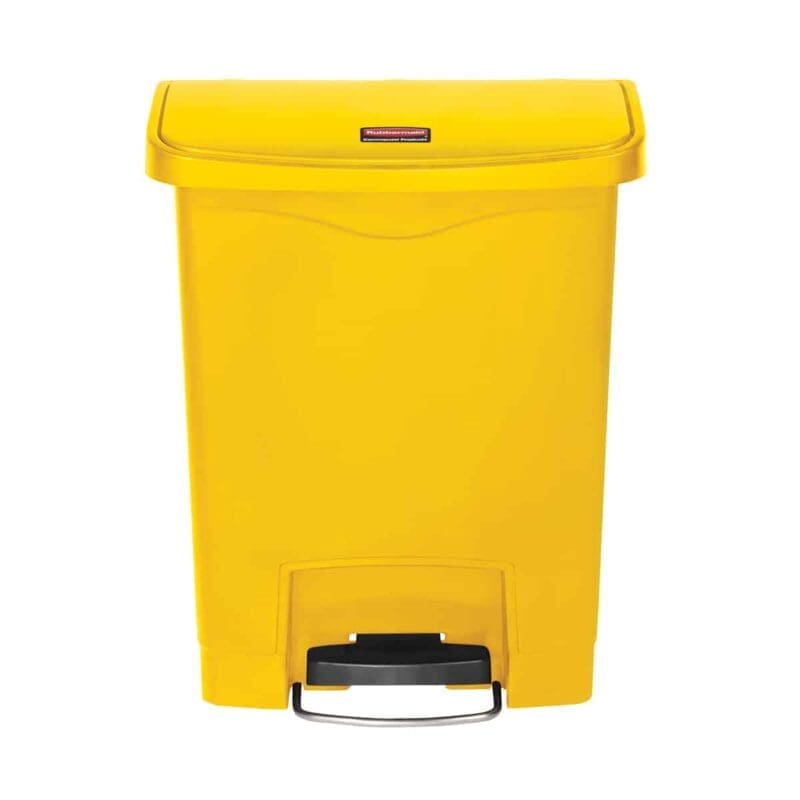 Slim Jim Step On container Front Step kunststof 30 liter geel - VB 224177 - Afbeelding 2