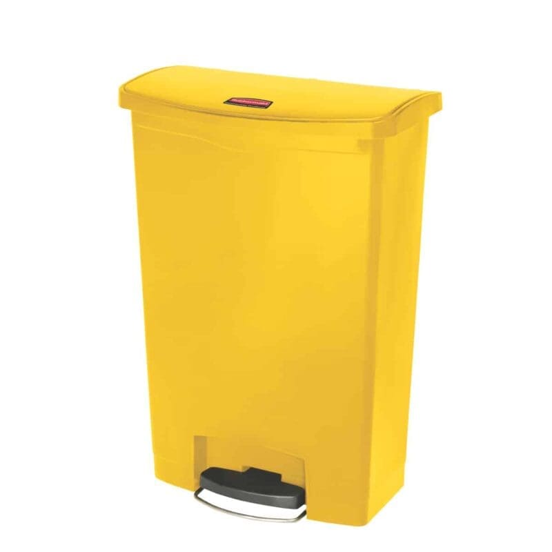 Rubbermaid Slim Jim Step On container Front Step kunststof 90L geel - 224238