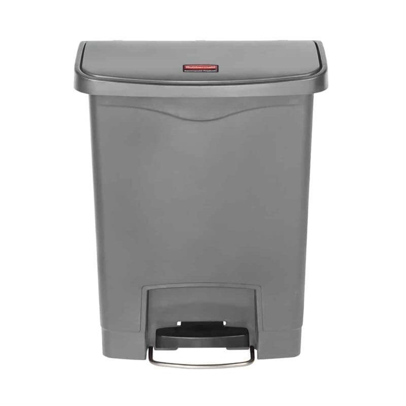Slim Jim Step On container Front Step kunststof 30 liter grijs - VB 224443 - Afbeelding 2