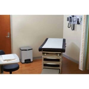 Slim Jim Step On container Front Step RVS 30 liter mat RVS, zwart - VB 224627 - Afbeelding 7