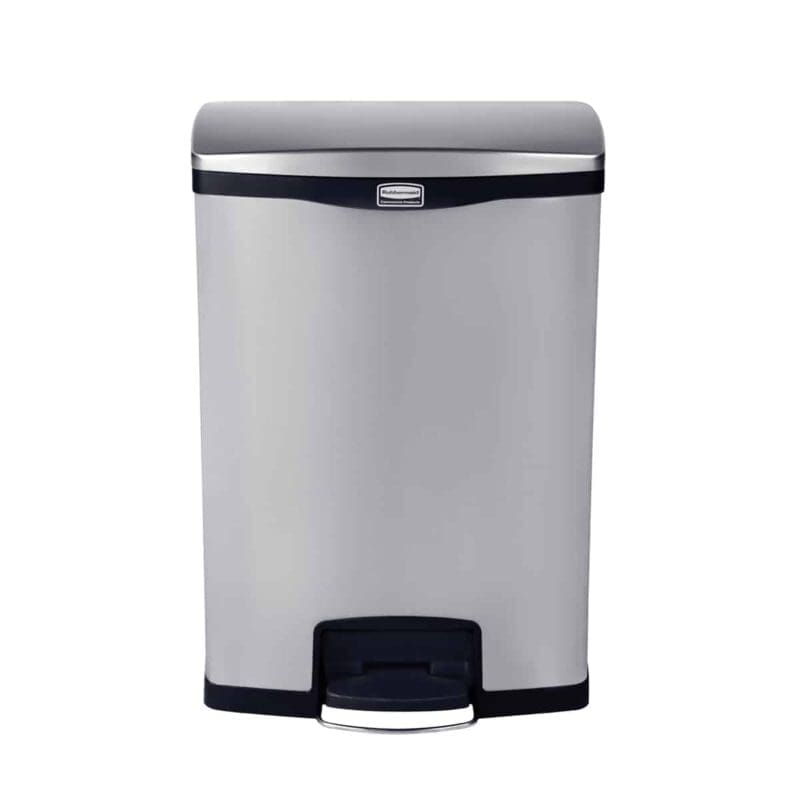 Rubbermaid Slim Jim Step On container Front Step RVS 90 ltr, Rubbermaid - 224689 - Afbeelding 2