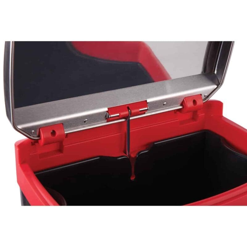 Rubbermaid Slim Jim Step On container Front Step RVS 30L RVS-rood - 224726 - Afbeelding 3