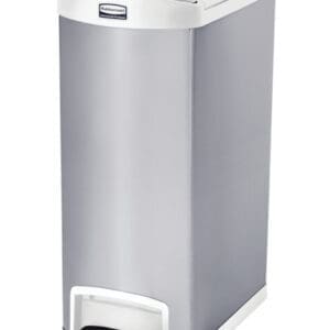 Rubbermaid Slim Jim Step On container End Step 50L RVS/wit  - 224825 - Afbeelding 5