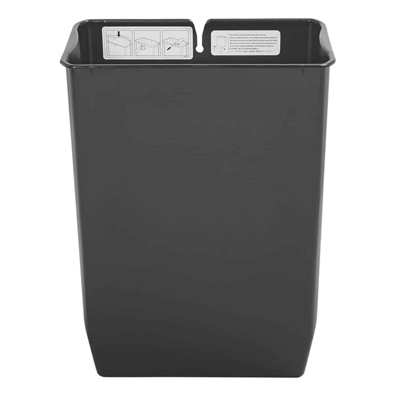 Binnenbak 90 liter Front Step RVS zwart - VB 225082