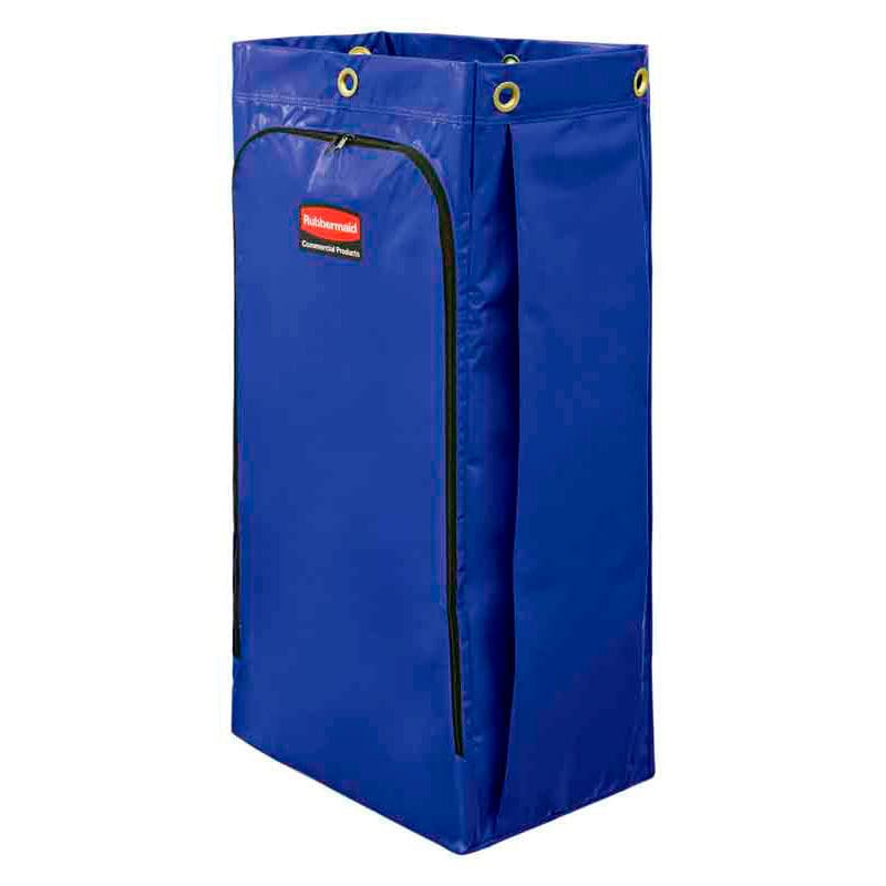Recyclingzak met universeel symbool blauw - VB 227376